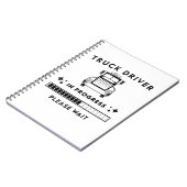 zukünftiger LKW-Fahrer Notizblock (Linke Seite)