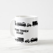 "Zukünftiger LKW-Fahrer-" Tasse (Vorderseite Links)