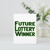 Zukünftiger Lotteriesieger Postkarte (Stehend Vorderseite)