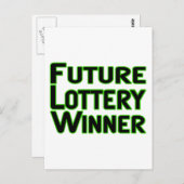 Zukünftiger Lotteriesieger Postkarte (Vorne/Hinten)