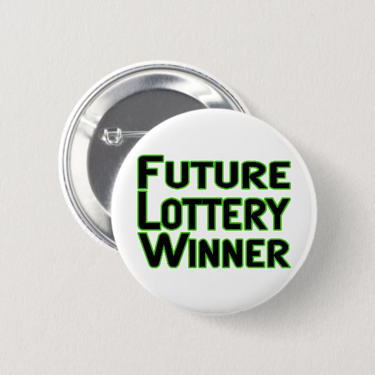 Zukünftiger Lottogewinner Button (Vorne & Hinten)
