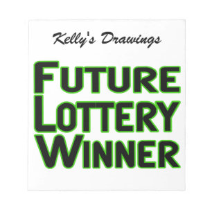 Zukünftiger Lottogewinner Notizblock