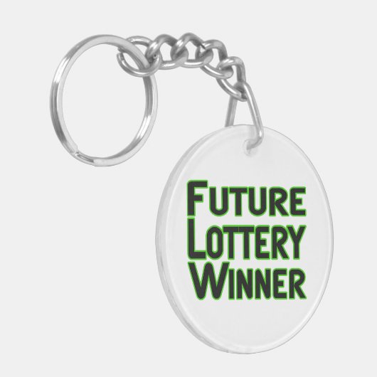 Zukünftiger Lottogewinner Schlüsselanhänger (Vorderseite links)