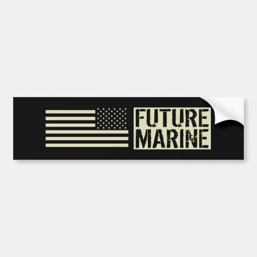 Zukünftiger Marinesoldat Autoaufkleber (Vorne)