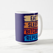 Zukünftiger Millionär Bitcoin Humor Kryptowährung Kaffeetasse (VorderseiteRechts)