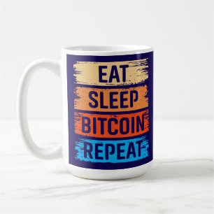 Zukünftiger Millionär Bitcoin Humor Kryptowährung Kaffeetasse