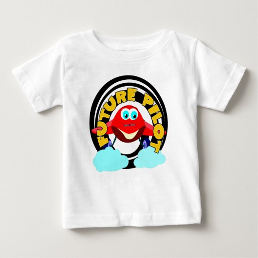 Zukünftiger Pilot Baby T-shirt (Vorderseite)