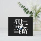 Zukünftiger Pilot - Fliegen mit Kindern - Flugzeug Postkarte (Stehend Vorderseite)