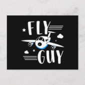 Zukünftiger Pilot - Fliegen mit Kindern - Flugzeug Postkarte (Vorderseite)