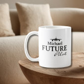 Zukünftiger Pilot Flugschüler Aviator Einfach Benu Kaffeetasse