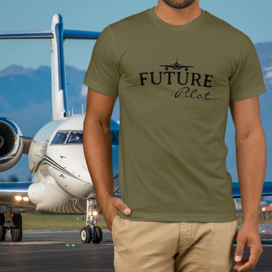 Zukünftiger Pilot Flugschüler Aviator Einfach Benu T-Shirt