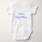 Zukünftiger Polizeibeamte Baby Strampler (Rückseite)