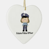 zukünftiger Polizeibeamte (Mädchen) Keramikornament (Rechts)
