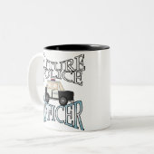 Zukünftiger Polizeibeamte Zweifarbige Tasse (Vorderseite Links)