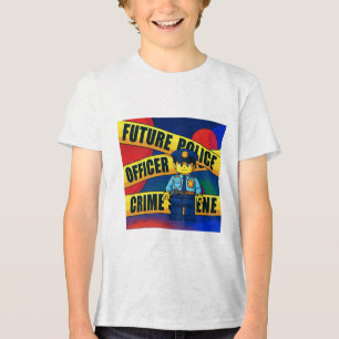 Zukünftiger Polizist, Kinder-T-Shirt, Anime Tri-Blend Shirt