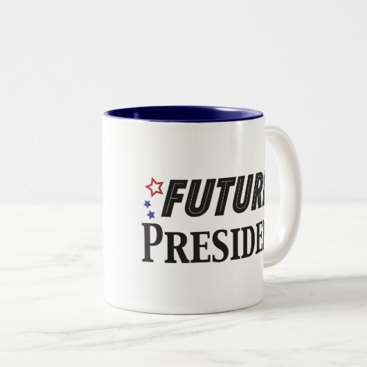 Zukünftiger Präsident Mug Zweifarbige Tasse (VorderseiteRechts)