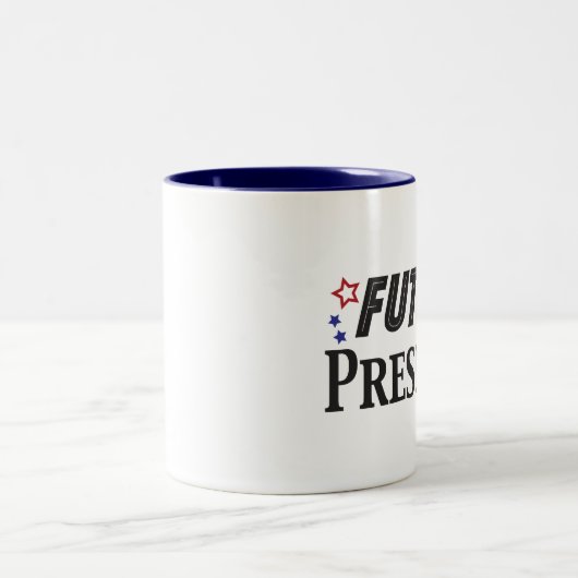 Zukünftiger Präsident Mug Zweifarbige Tasse (Mittel)
