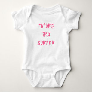 zukünftiger Pro-Surfer (Mädchen) Baby Strampler
