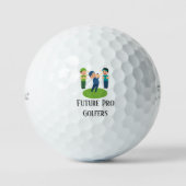 Zukünftiger Profigolfer - Maßgeschneiderter Golfba Golfball (Vorderseite)