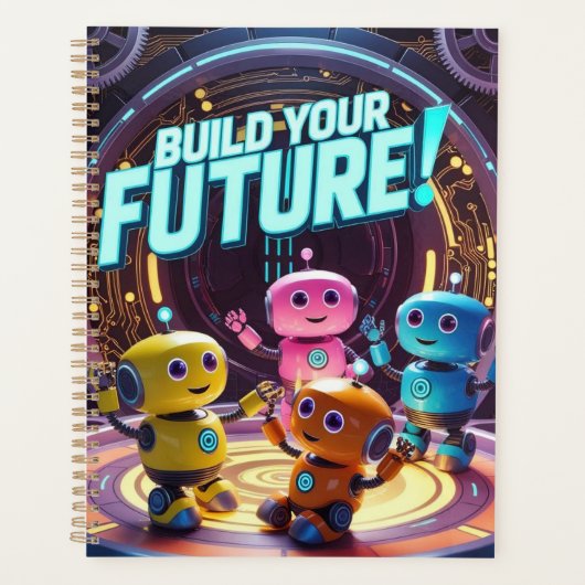 Zukünftiger Roboter und Astronautenkinder Planer (Vorderseite)
