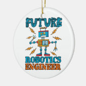 Zukünftiger Robotik-Ingenieur Keramik Ornament (Links)