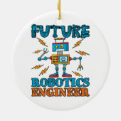 Zukünftiger Robotik-Ingenieur Keramik Ornament (Hinten)