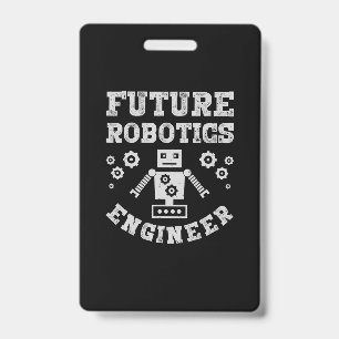 Zukünftiger Robotik-Ingenieur Lustiger Robotertech Ausweis