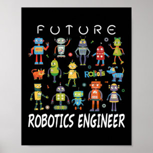 Zukünftiger Robotik-Ingenieur-Techniker Lustig Vin Poster