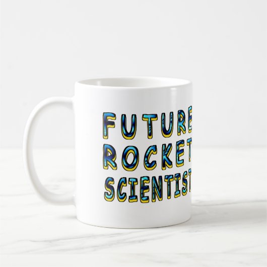 Zukünftiger Rocket-Wissenschaftler in 3D Kaffeetasse (Links)