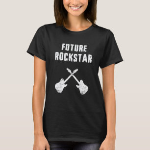 Zukünftiger Rockstar Gitarre Musik Junge Mädchen K T-Shirt