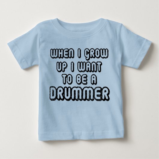 Zukünftiger Schlagzeuger-Musik-Baby-T - Shirt (Vorderseite)