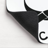 Zukünftiger schwarzer Gürtel Mousepad (Ecke)