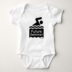 Zukünftiger Schwimmer Baby Strampler