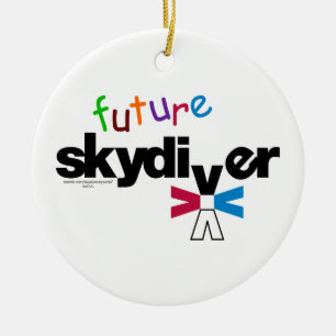 Zukünftiger Skydiver Keramikornament