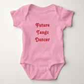 Zukünftiger Tango-Tänzer Baby Strampler (Vorderseite)