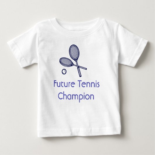Zukünftiger Tennis-Meister Baby T-shirt (Vorderseite)