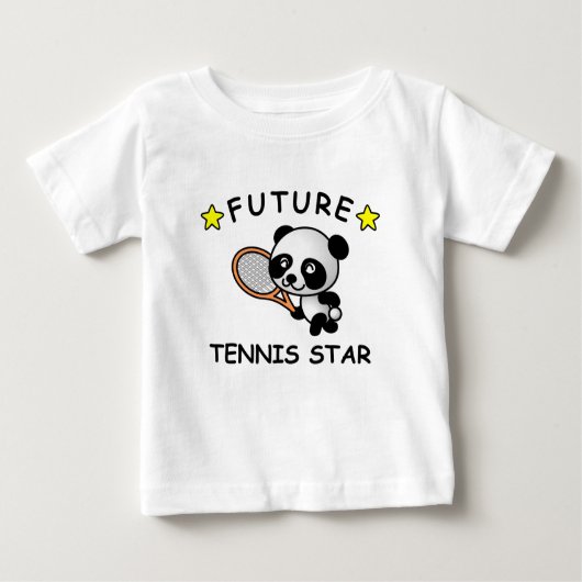 Zukünftiger Tennisstar Baby T-shirt (Vorderseite)