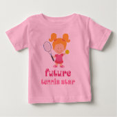 Zukünftiger Tennisstar (Spieler) Baby T-shirt (Vorderseite)