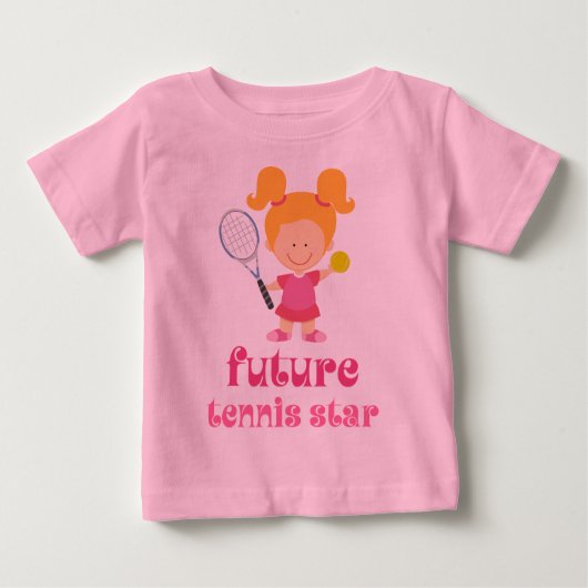 Zukünftiger Tennisstar (Spieler) Baby T-shirt (Vorderseite)