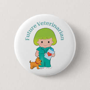 Zukünftiger Tierarzt Button