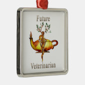 Zukünftiger Tierarzt Ornament Aus Metall (Rechts)