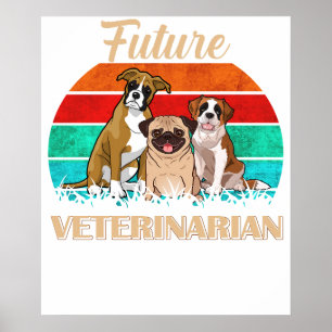 Zukünftiger Tierarzt  Süße angehende Tierärzte Poster