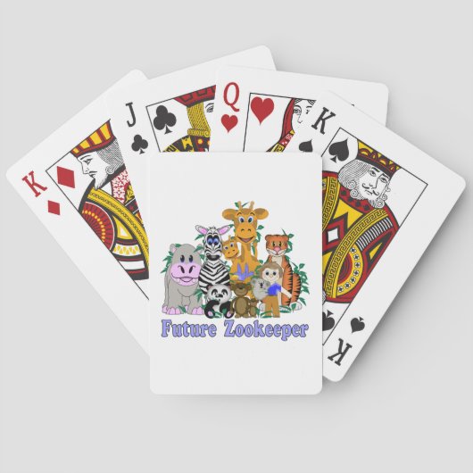 Zukünftiger Tierpfleger Spielkarten (Rückseite)