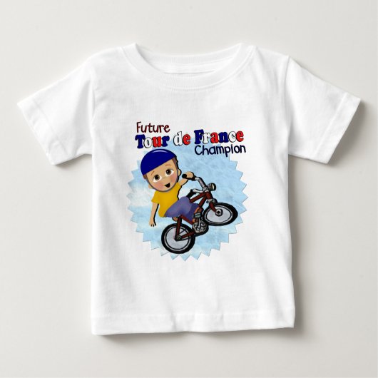 Zukünftiger Tour de France-Meister Baby T-shirt (Vorderseite)