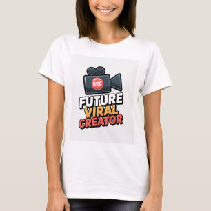 Zukünftiger viraler Schöpfer lustiges Social-Media T-Shirt