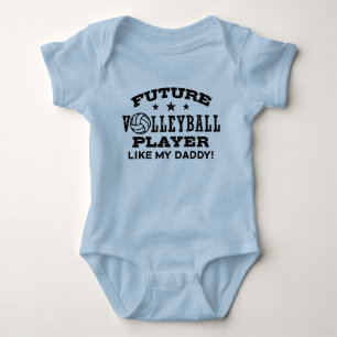Zukünftiger Volleyball-Spieler wie mein Daddy Baby Strampler
