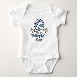 Zukünftiger Volleyball-Stern-Baby-Einteiler Baby Strampler