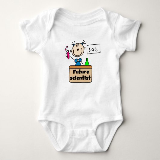 Zukünftiger Wissenschaftler Baby Strampler (Vorderseite)