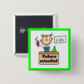 Zukünftiger Wissenschaftler Button (Vorne & Hinten)