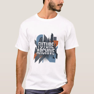 Zukünftiges Archiv Moderne Geometrische Stadtlands T-Shirt